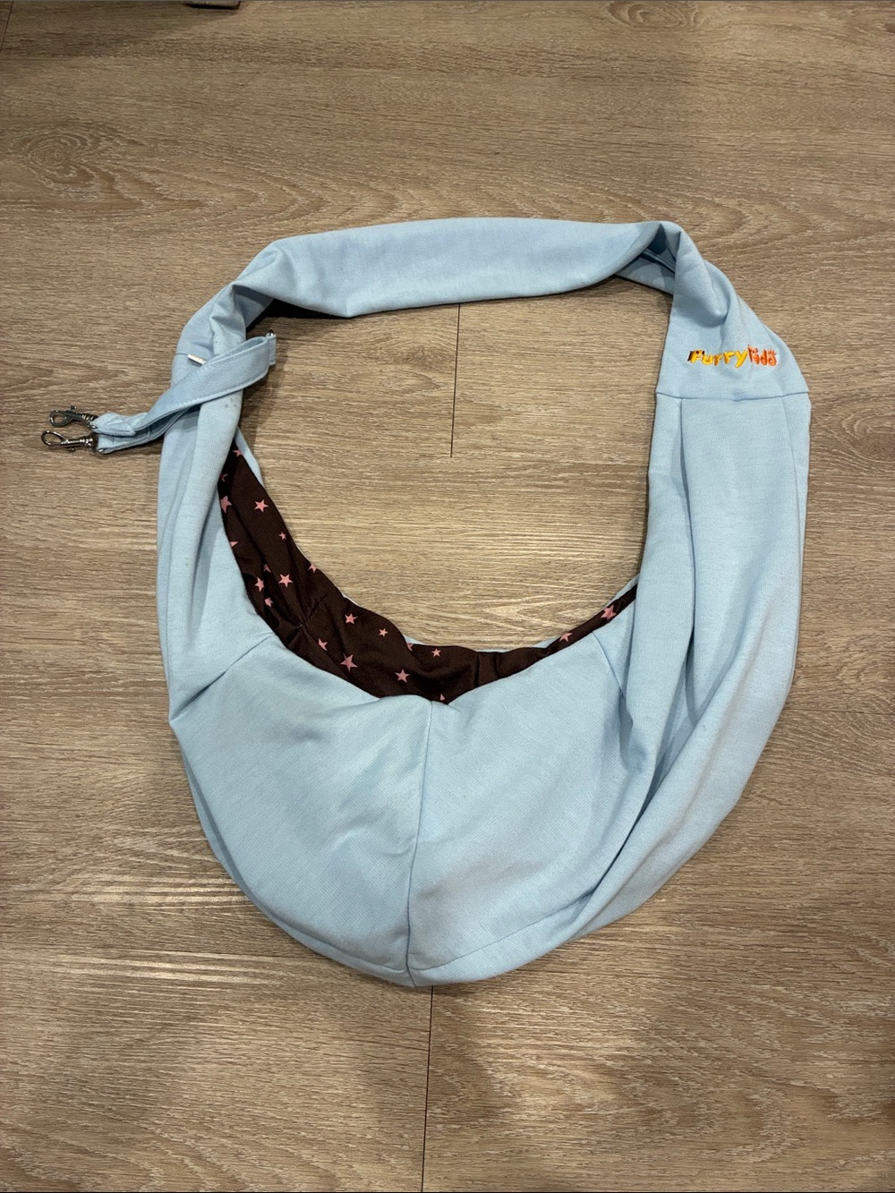 Light Blue Dog Sling Carrier - Comfortable Hands-Free Travel